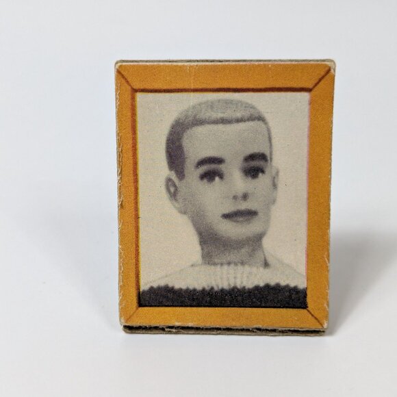 Vintage 1962 Mattel Barbie Dream House #816 ~ Cardboard Photo Frame Ken Picture - Picture 3 of 4